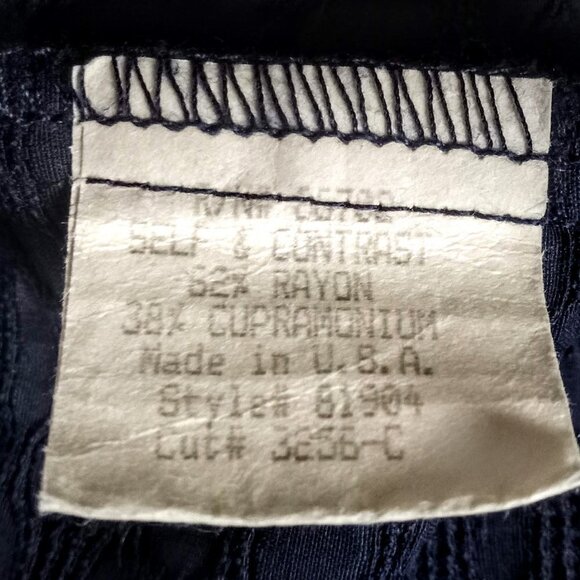 Vintage Cynthia Max Navy Blue Textured Cardigan - Picture 6 of 7